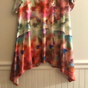 Ladies watercolor tunic large